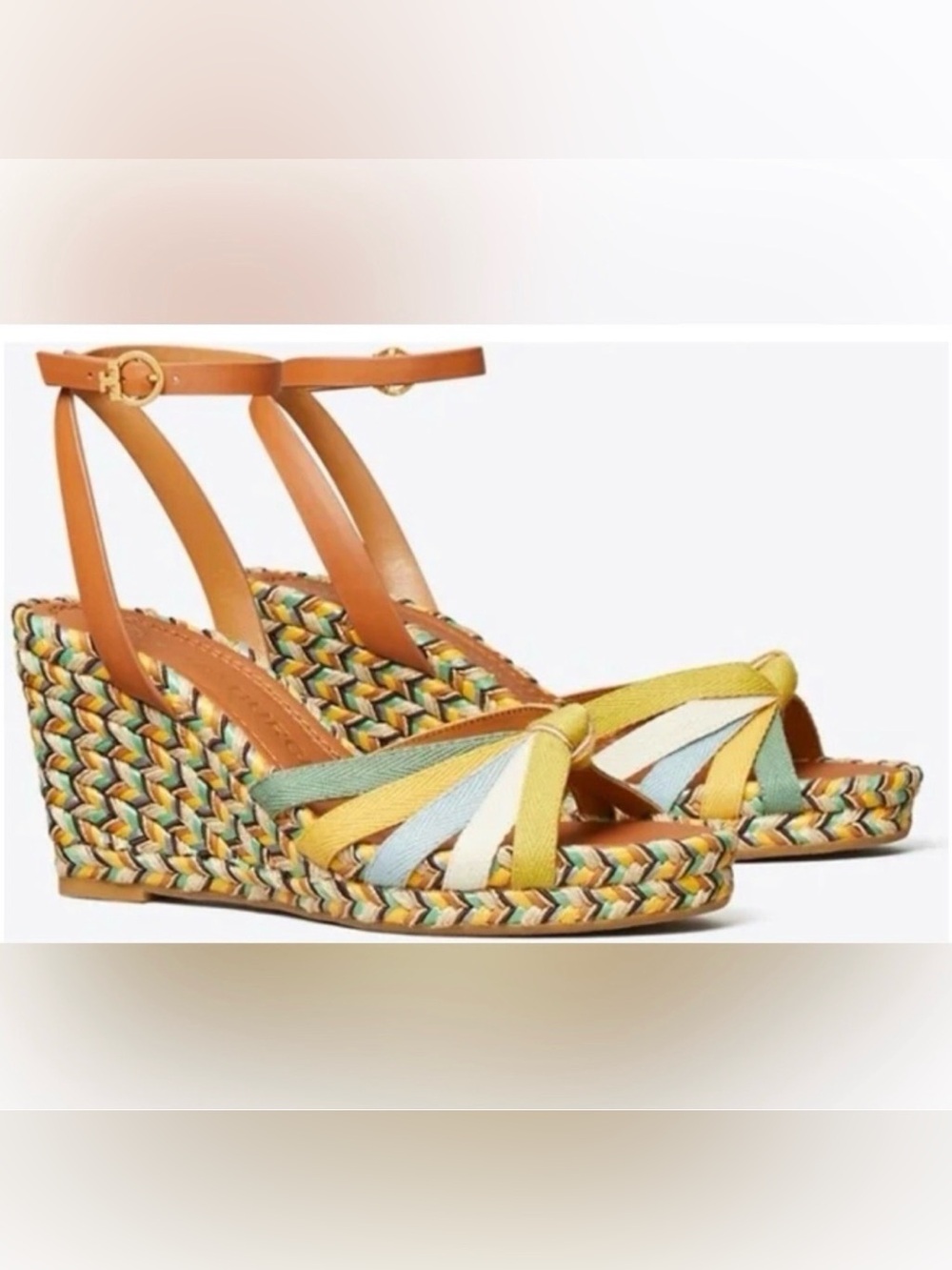 Tory Burch Women's Multicolor Wedge Sandals NWOT